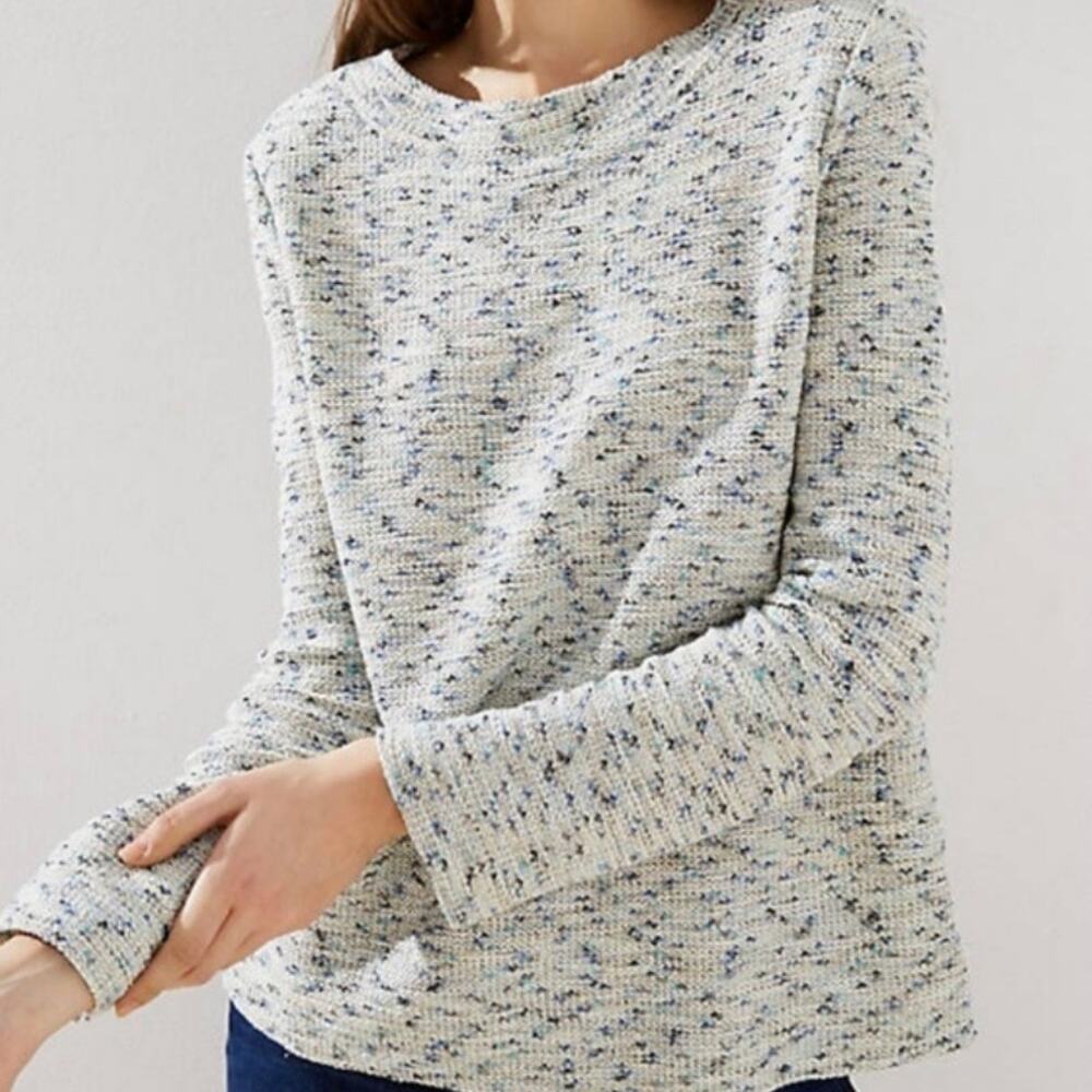 Loft Boucle Metallic Accent Top
